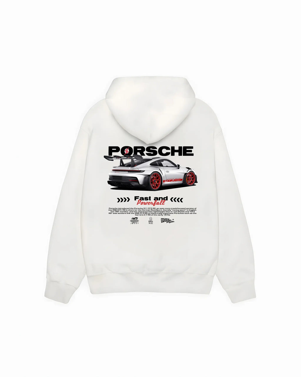 Porsche 911 White Hoodie