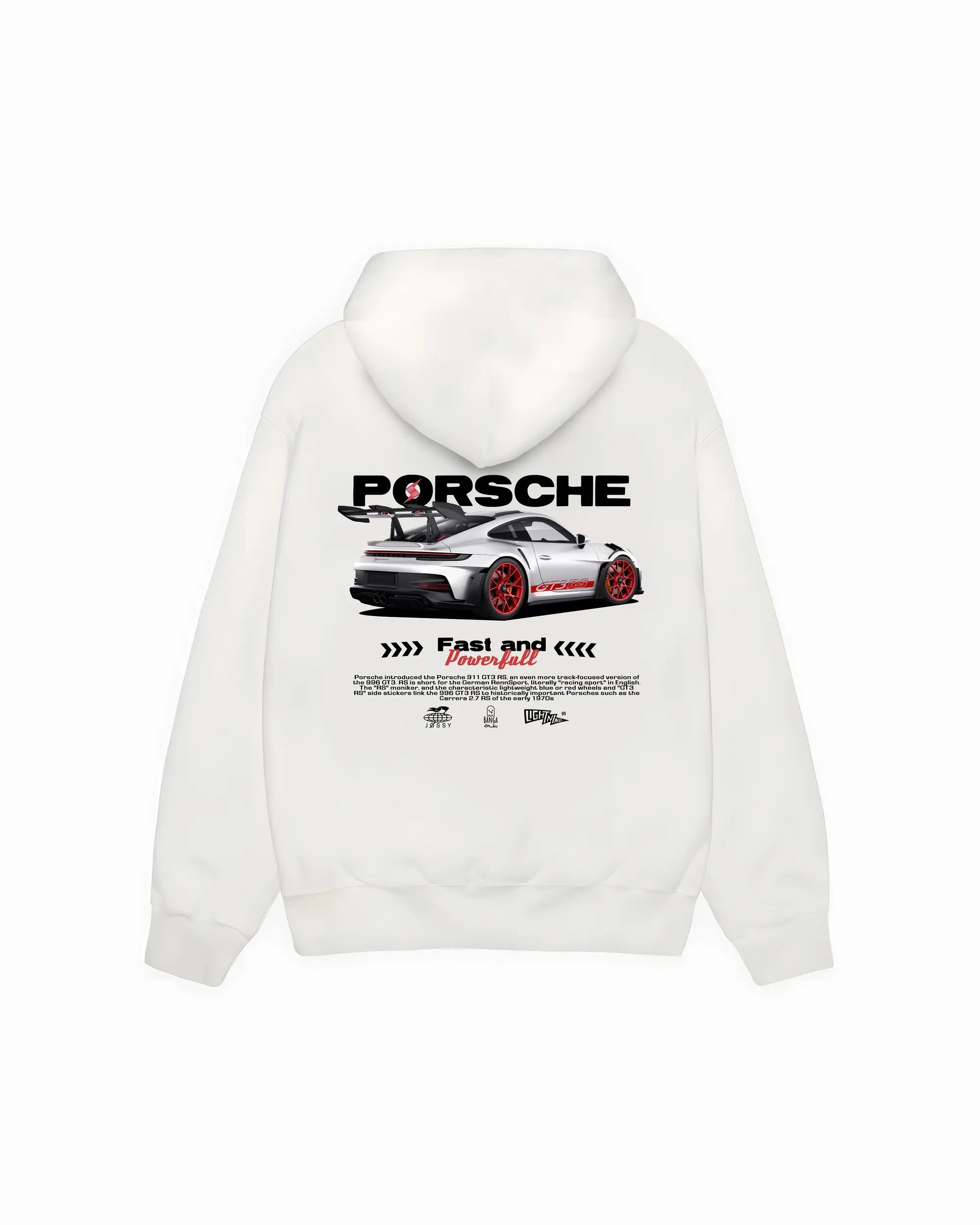 Porsche 911 White Hoodie